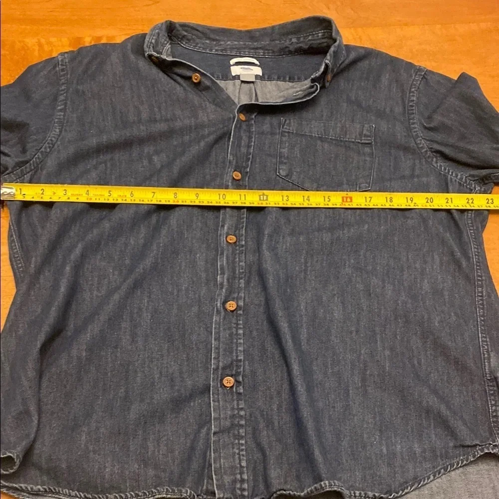 Old Navy Men's Button Down Shirt - Navy